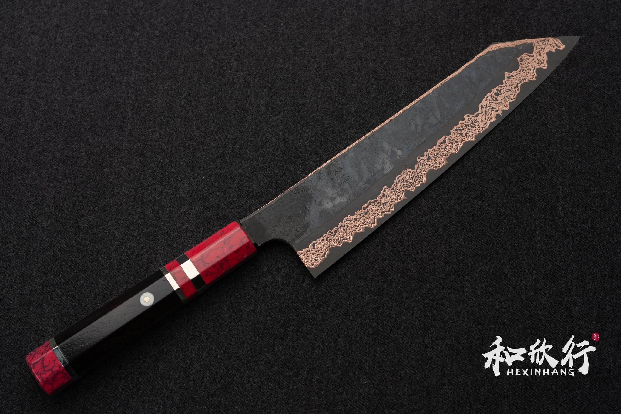 初心x二唐刃物　喜びダマスカスSLD中華195mm 初心x二唐刃物喜びダマスカスSLD中華195mm